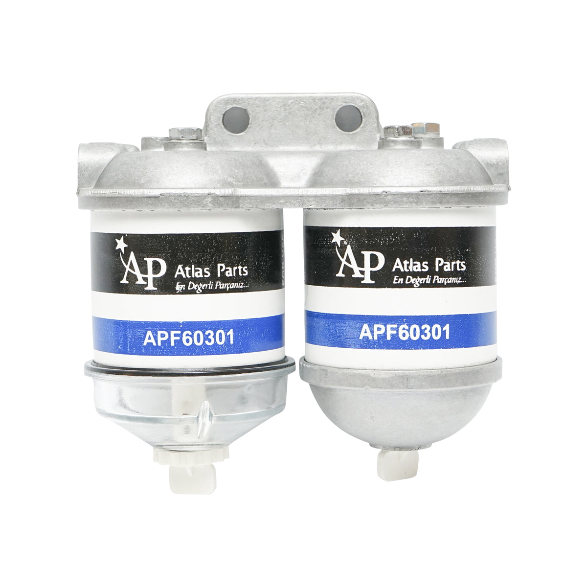 Double fuel filter battery for Massey Ferguson, Perkins, Fiat, UTB OEM 1446891M91